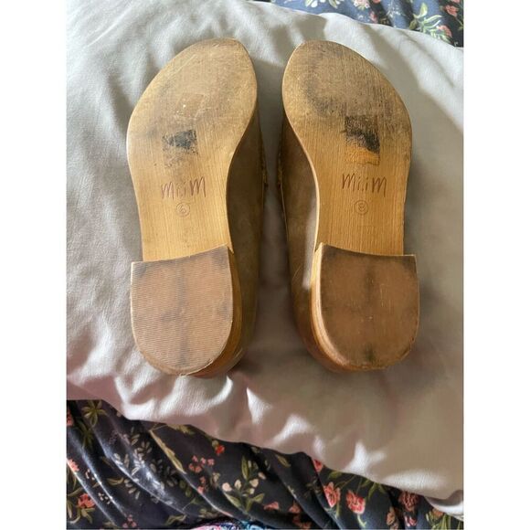 Mi.im Women’s Taupe Leather Almond Toe Studded Detail Slip-On Loafers Size 8 - Picture 9 of 12